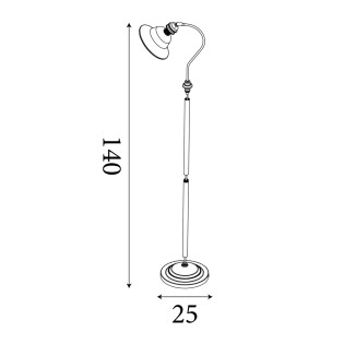 Lampadaire Lustra Verre
