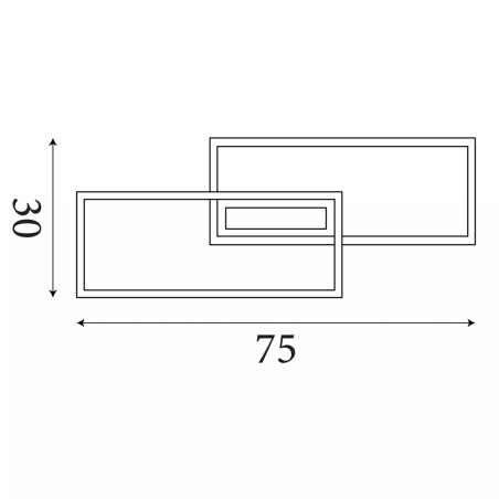 Plafonnier LED Ovaloid (40W)
