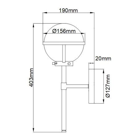 Applique pour bains Hollis II