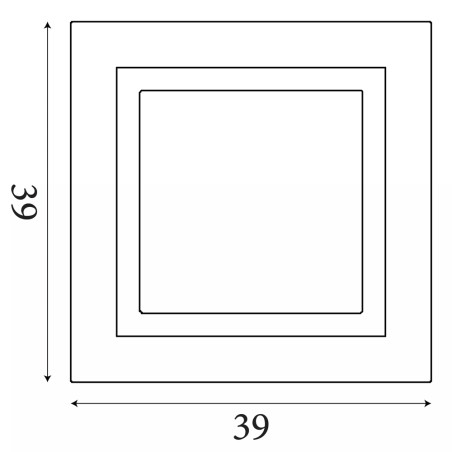 Plafonnier LED Squary CCT (40W)