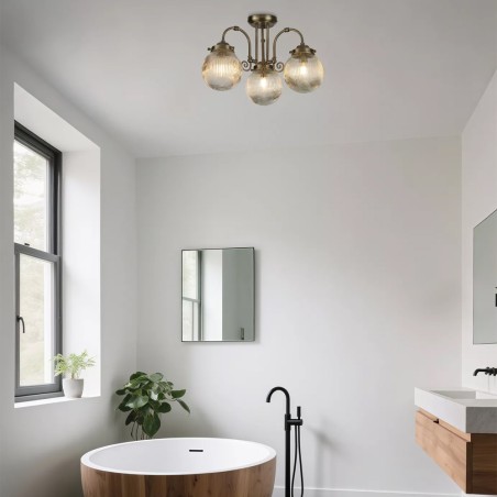 Plafonnier pour salle de bains Belvue (3 lumieres)