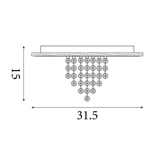 Plafonnier LED Deluge (20W)