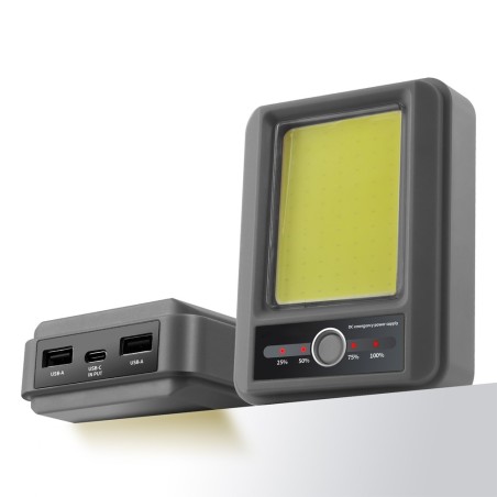 Lampe de poche rechargeable Powerbank Giver Gris (5W)