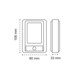 Lampe de poche rechargeable Powerbank Giver Gris (5W)