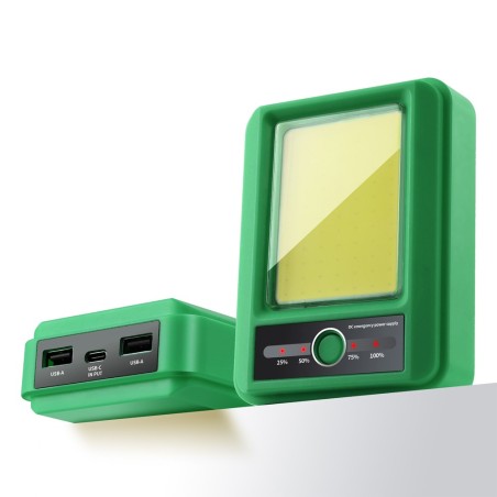 Lampe de poche rechargeable Powerbank Giver Vert (5W)
