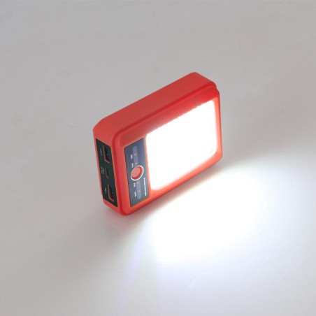 Lampe de poche rechargeable Powerbank Giver Rouge (5W)