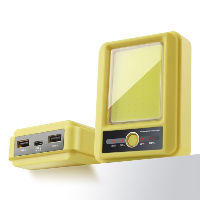 Lampe de poche rechargeable Powerbank Giver jaune (5W)