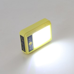 Lampe de poche rechargeable Powerbank Giver jaune (5W)