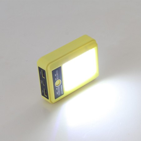 Lampe de poche rechargeable Powerbank Giver jaune (5W)