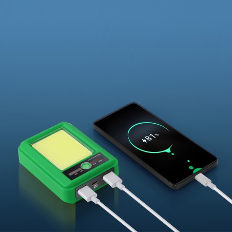Lampe de poche rechargeable Powerbank Giver Vert (5W)