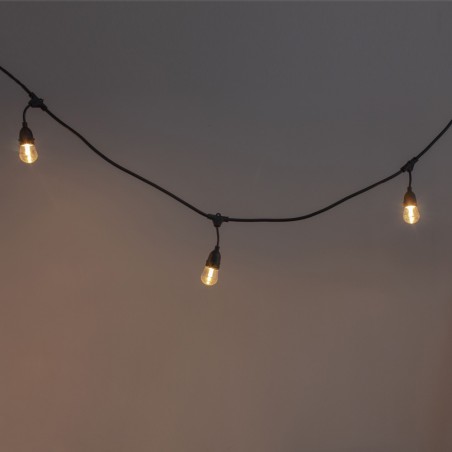 Guirlande extérieure LED avec panneau solaire (10 lumières)