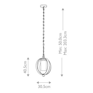 Lampe de suspension pour exterieur Grand Bank