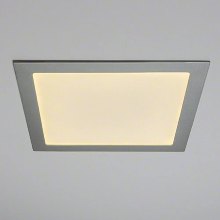Panneau LED 25W 2180lm. 6000K carré argenté 40000h.
