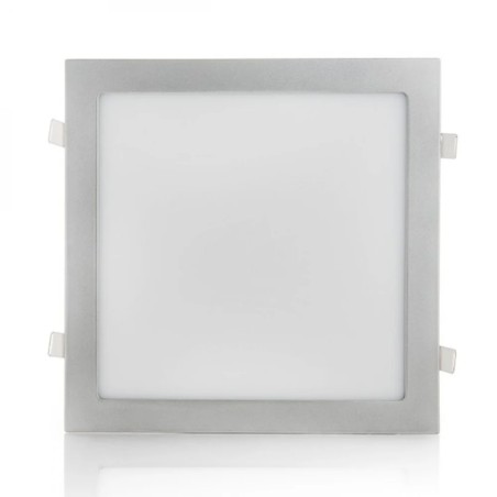 Panneau LED 25W 2180lm. 6000K carré argenté 40000h.