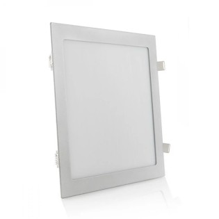 Panneau LED 25W 2180lm. 6000K carré argenté 40000h.