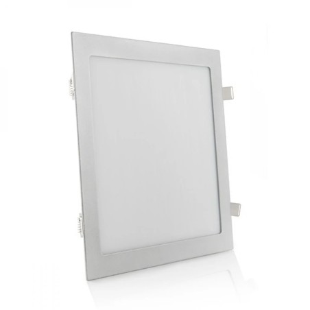 Panneau LED 25W 2180lm. 6000K carré argenté 40000h.