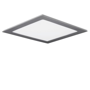 Panneau LED 25W 2180lm. 6000K carré argenté 40000h.