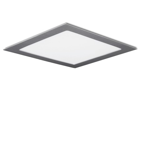 Panneau LED 25W 2180lm. 6000K carré argenté 40000h.