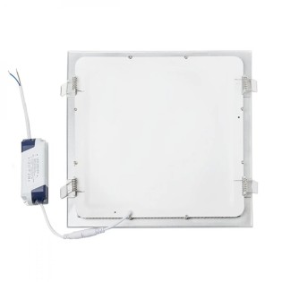 Panneau LED 25W 2180lm. 6000K carré argenté 40000h.