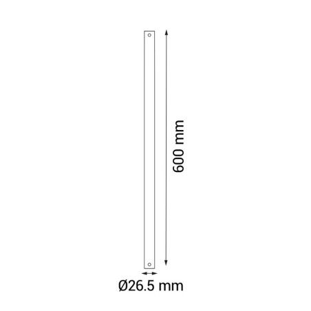 Accessoire tige + câble D26,5 ventilateurs Sulion