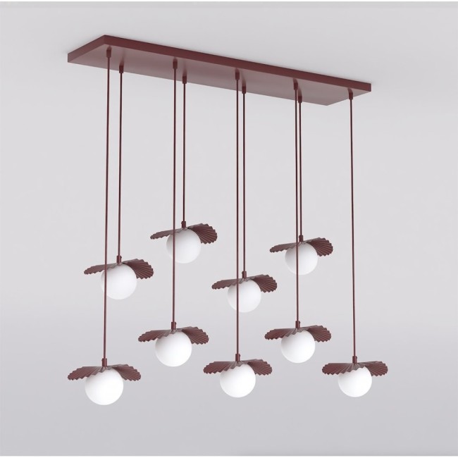 Lampe de plafond Valbona Grenat (9 lumières)