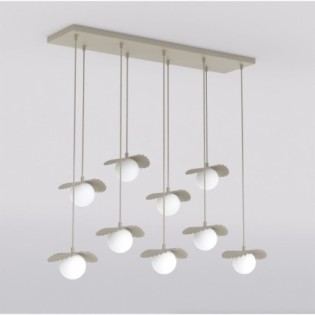 Lampe de plafond Valbona Beige (9 lumières)