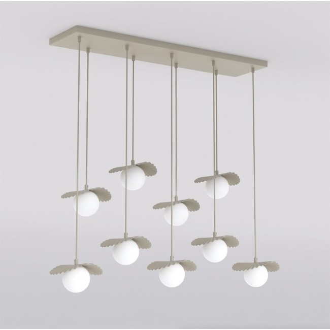 Lampe de plafond Valbona Beige (9 lumières)