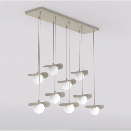 Lampe de plafond Valbona Beige (9 lumières)