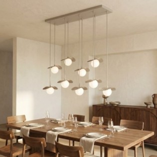 Lampe de plafond Valbona Beige (9 lumières)