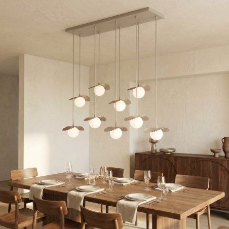 Lampe de plafond Valbona Beige (9 lumières)