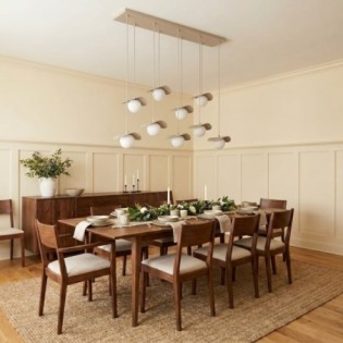 Lampe de plafond Valbona Beige (9 lumières)