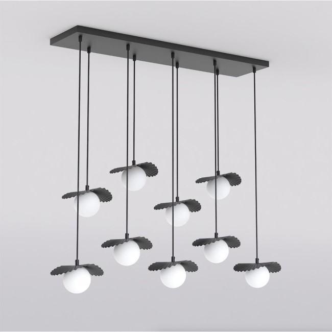 Lampe de plafond Valbona Noir (9 lumières)