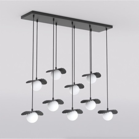 Lampe de plafond Valbona Noir (9 lumières)