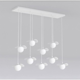 Lampe de plafond Valbona Blanc (9 lumières)