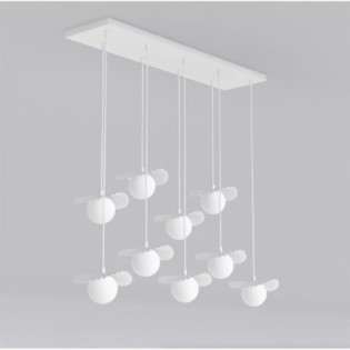 Lampe de plafond Valbona Blanc (9 lumières)