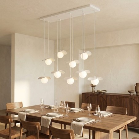 Lampe de plafond Valbona Blanc (9 lumières)