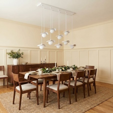 Lampe de plafond Valbona Blanc (9 lumières)