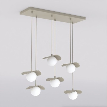 Lampe de plafond Valbona Beige (6 lumières)