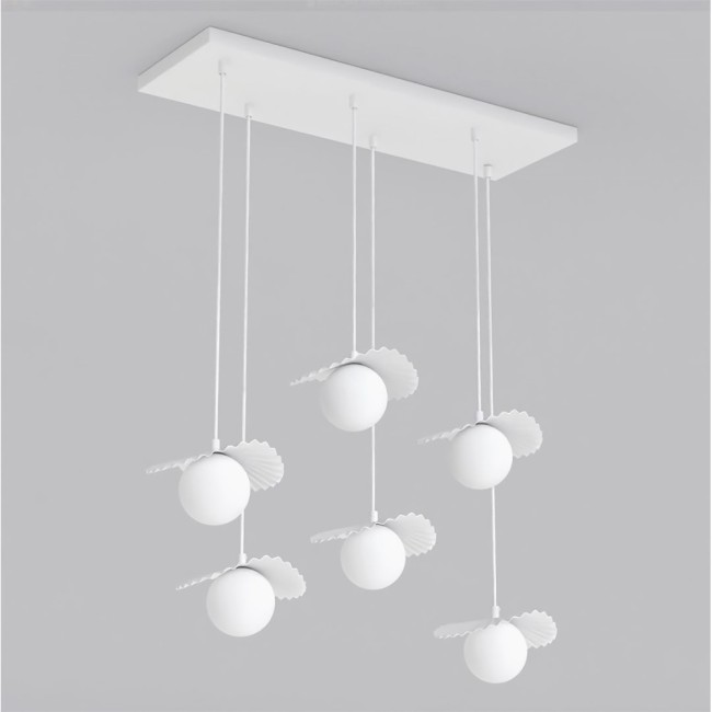 Lampe de plafond Valbona Blanc (6 lumières)