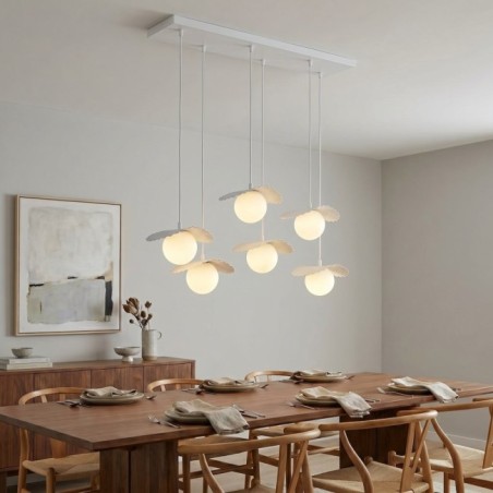 Lampe de plafond Valbona Blanc (6 lumières)