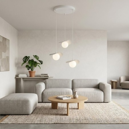 Lampe de plafond Valbona Blanc (3 lumières)