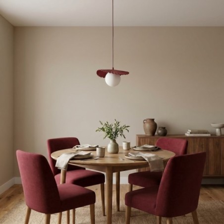 Lampe de plafond Valbona Grenat