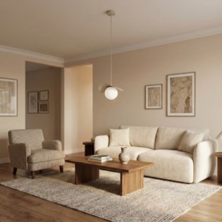 Lampe de plafond Valbona Beige