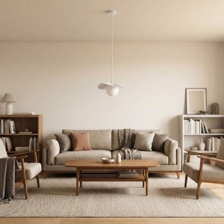 Lampe de plafond Valbona Blanc