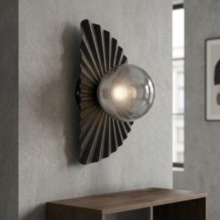 Applique murale Valbona Noir Graphite