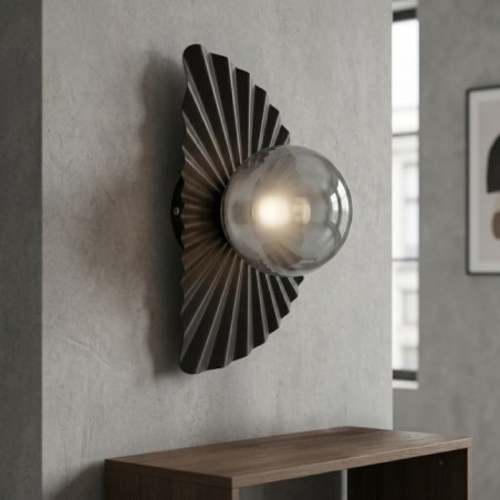 Applique murale Valbona Noir Graphite