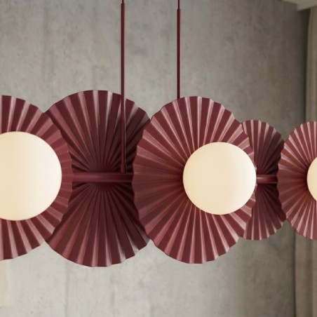 Lampe de plafond Drino Grenat (6 lumières)