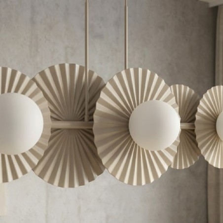 Lampe de plafond Drino Beige (6 lumières)