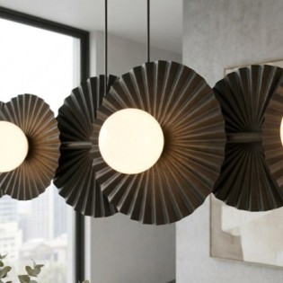Lampe de plafond Drino Noir (6 lumières)