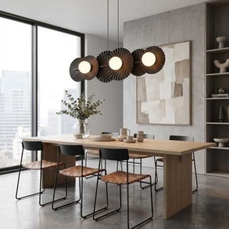 Lampe de plafond Drino Noir (6 lumières)